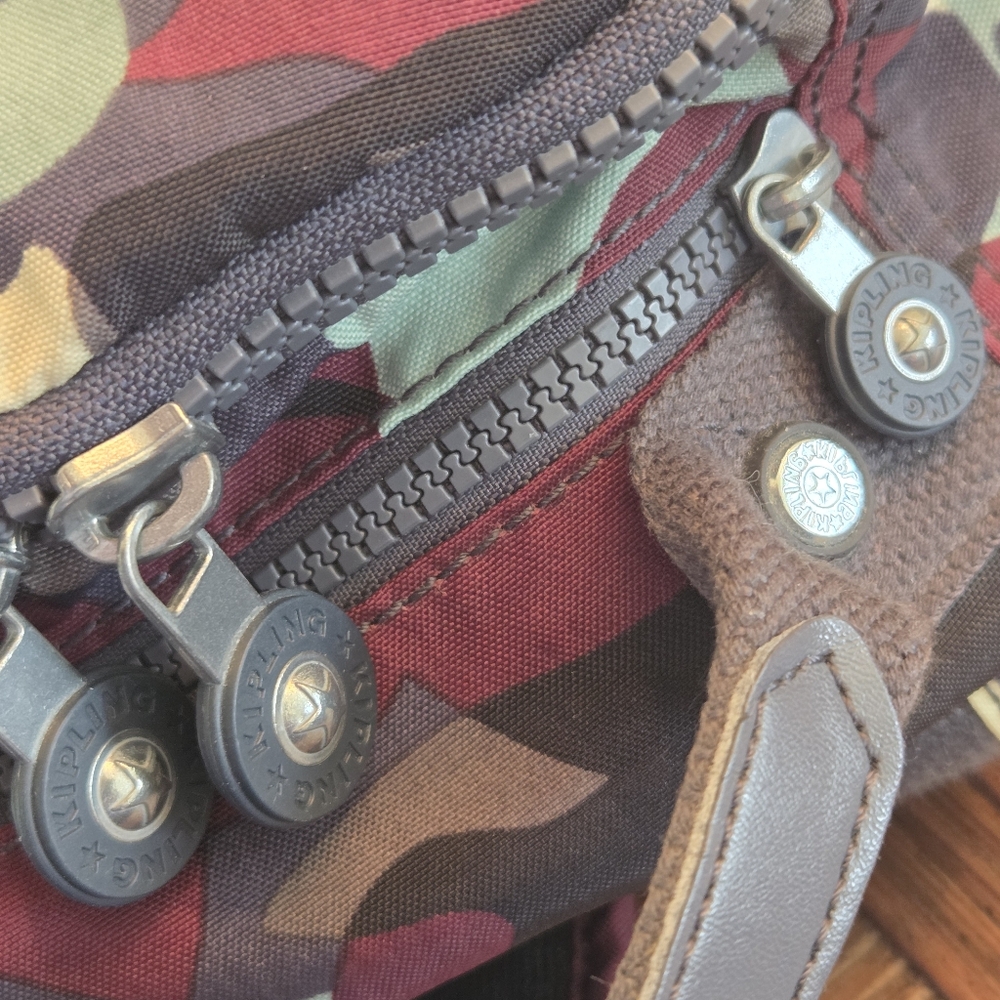 Kipling Seoul Small Camo Backpack Travel Daypack Camo L Tonal - Picture 15 of 16